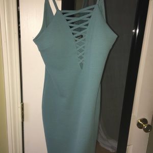 Light blue cocktail dress